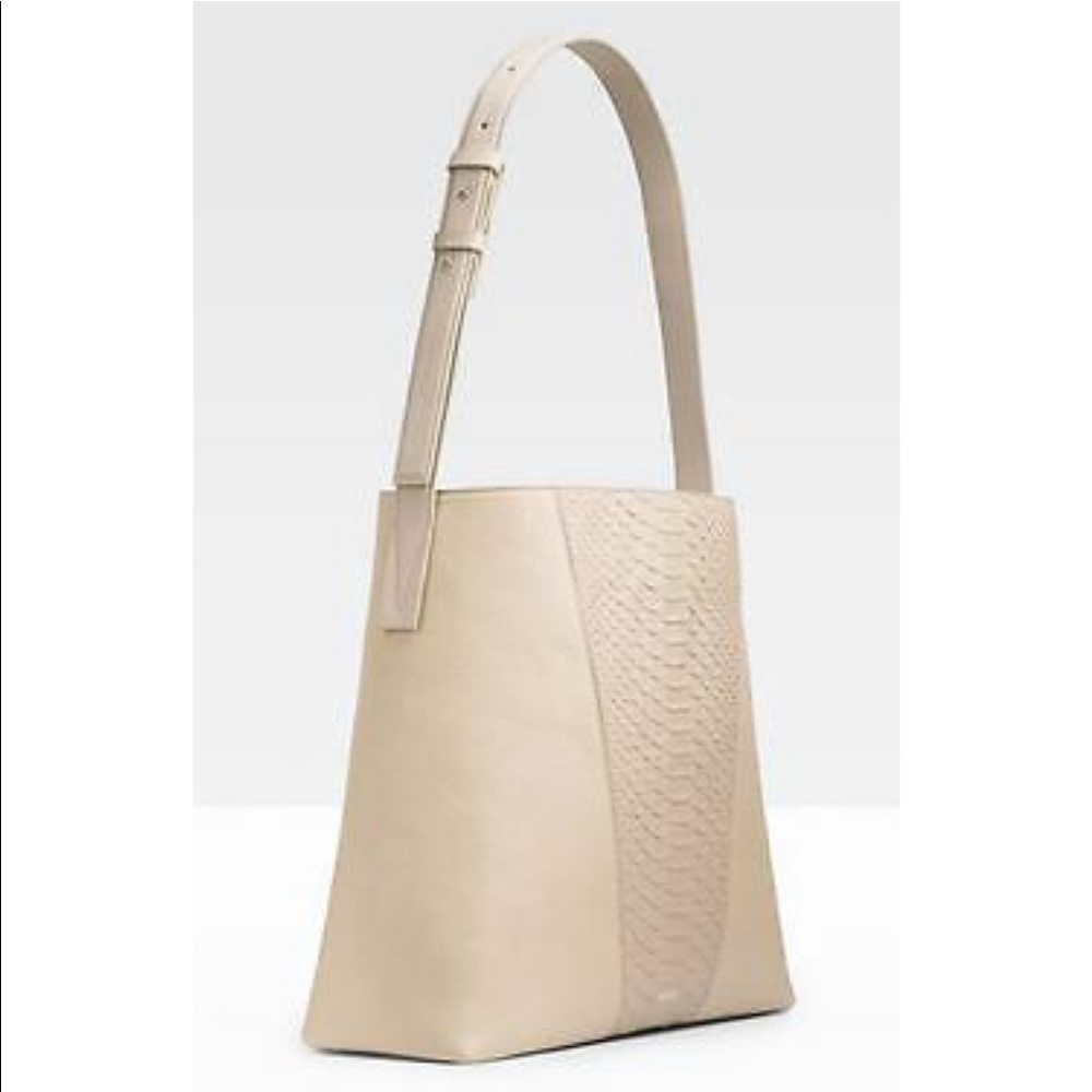 Vince Python Embossed Leather Hobo - Euc - image 2